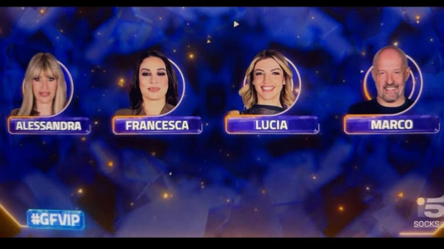 Alessandra, Francesca, Lucia e Marco in nomination &copy; Grandefratello.