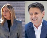 Giorgia Meloni e Giuseppe Conte (&copy; Facebook)