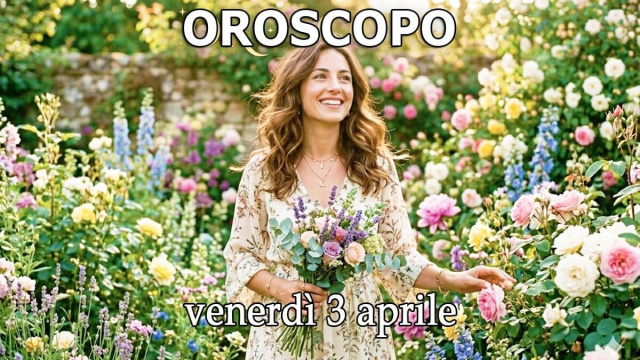 Locandina per l'oroscopo di venerd&igrave; 3 aprile e classifica - &copy; Pixabay IA.