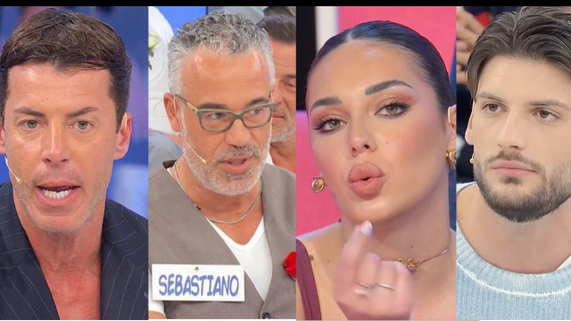 Diego Tavani, Sebastiano Mignosa, Elisa Leonardi e Ciro Solimeno &copy; Canale 5.