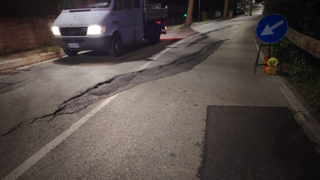 Silvi strada chiusa dopo frana &copy; Creative Commons