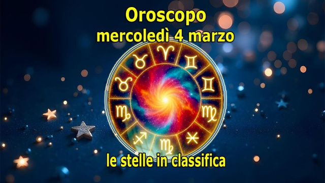 Locandina per l'oroscopo di mercoled&igrave; 4 marzo 2026 - &copy; Pixabay IA.