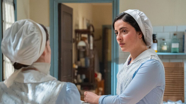 Vera Gonzales in una scena de La Promessa © Immagine Mediaset