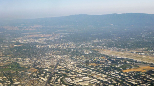 Vista della Silicon Valley, in particolare l'area di San Jose (Wikimedia Commons).