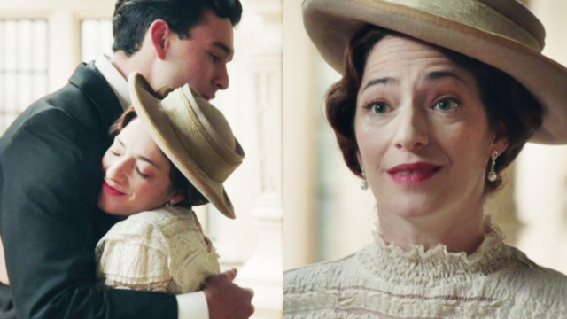 Curro e Eugenia in scena © La Promessa