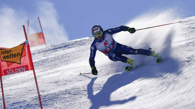 Coppa del mondo di sci S&ouml;lden 2025: Goggia alla guida. &copy; Creative Commons