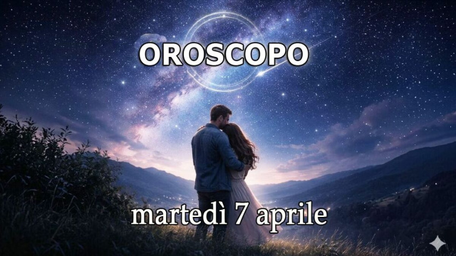 Locandina per l'oroscopo di marted&igrave; 7 aprile 2026 - &copy; Roberta Carsoli.