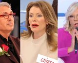 Mario Lenti, Cinzia Paolini e Maria De Filippi - screenshot &copy; Canale 5