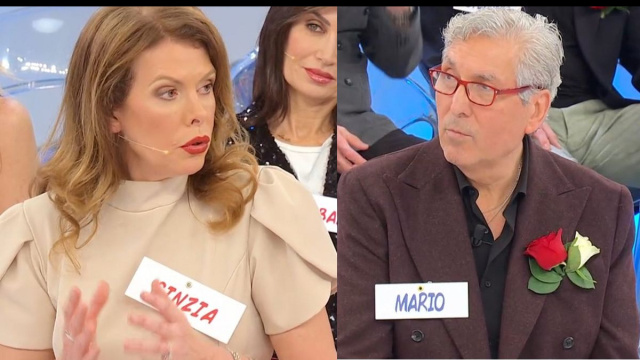Cinzia Paolini e Mario Lenti &copy; Canale 5.
