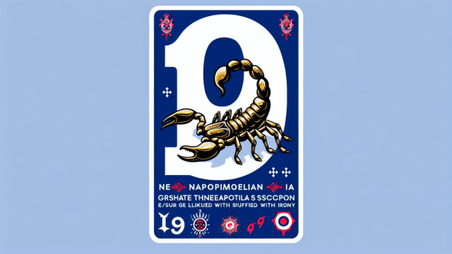 Numero 19 della Smorfia napoletana, 'a resata per lo Scorpione. &copy; Immagine creata con Dall-E
