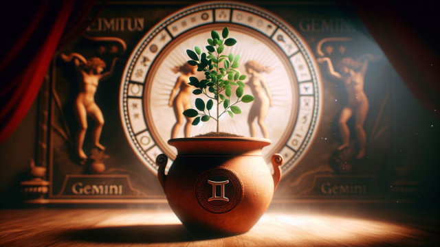 Numero 7 della Smorfia napoletana, 'o vasetto per i Gemelli. &copy; Immagine creata con Dall-E