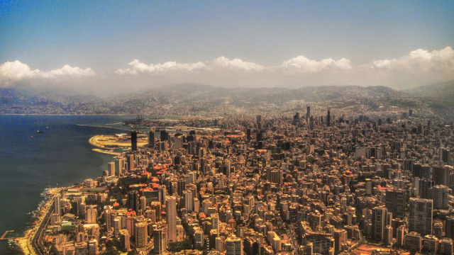 Un'immagine di Beirut vista dall'alto (Wikimedia Commons).