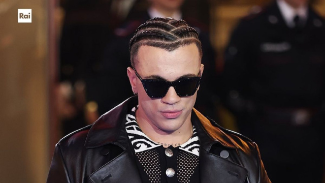 Samurai Jay durante la passerella di Sanremo 2026 - foto dalla pagina Facebook del Festival