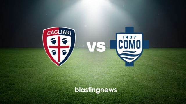 I loghi di Cagliari e Como. &copy; Blasting News
