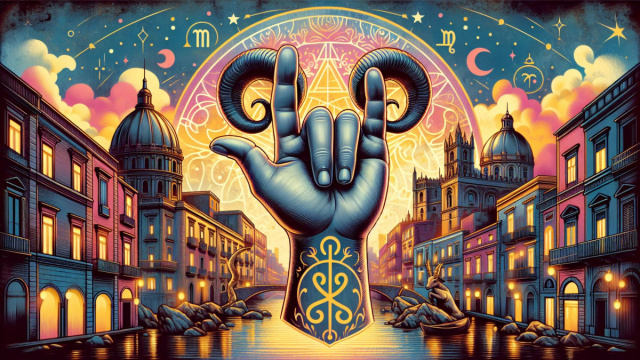 Numero 5 della Smorfia napoletana, 'a mano. &copy; Immagine creata con Dall-E