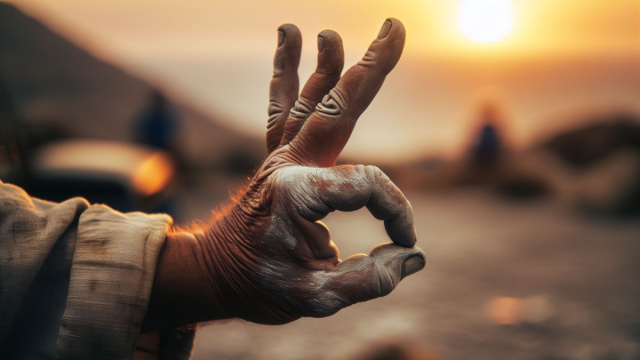 Numero 5 della Smorfia napoletana, 'a mano, Cancro. &copy; Immagine creata con Dall-E