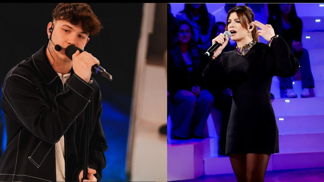 In foto Opi ed Emma Marrone ad Amici &copy; Mediaset