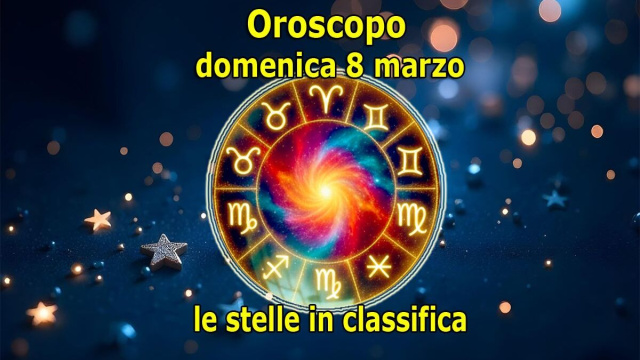 Locandina per l'oroscopo di domenica 8 marzo 2026 - &copy; Pixabay AI