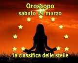 Locandina per l'oroscopo di sabato 14 marzo 2026 - &copy; Roberta Carsoli.
