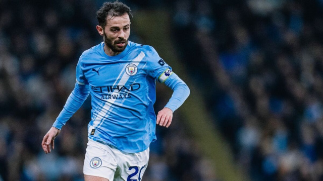 Bernardo Silva, centrocampista del Manchester City. Foto &copy; Manchester City