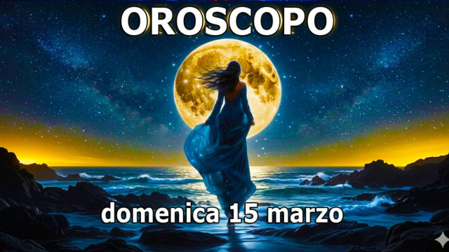 Locandina per l'oroscopo di domenica 15 marzo e classifica - &copy; Gemini IA.