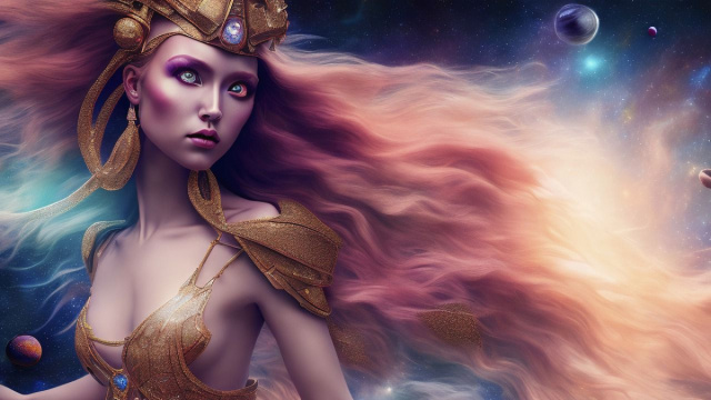 Dea con i capelli lunghi &copy; Immagine Pixabay