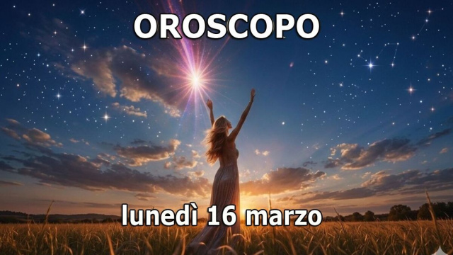 Locandina per l'oroscopo di luned&igrave; 16 marzo e classifica - &copy; Pixabay IA.