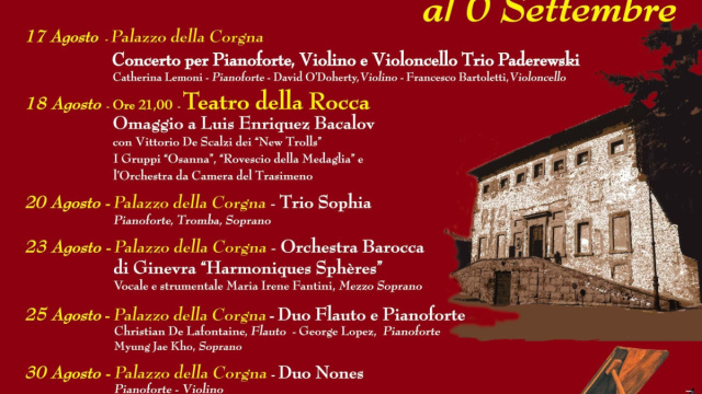 XIV Festival di Musica Classica 2018 - Palazzo della Corgna &copy; Creative Commons