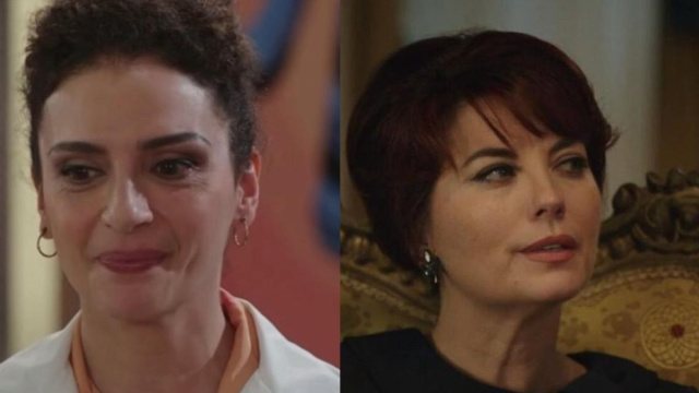 In foto Adelaide e Concetta nella soap &copy; Rai 1