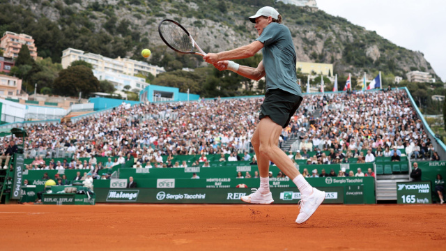 Jannik Sinner oggi al Montecarlo Masters 2026 contro Tomas Machac ... &copy; Creative Commons