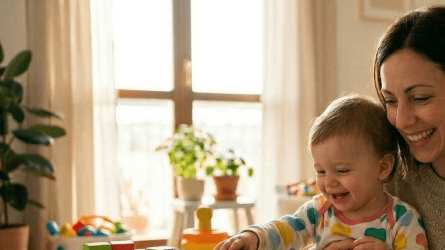 Una mamma con il figlio (foto creata con IA)