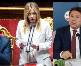 Antonio Tajani, Giorgia Meloni, Giuseppe Conte (&copy; Facebook)
