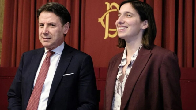 Giuseppe Conte ed Elly Schlein