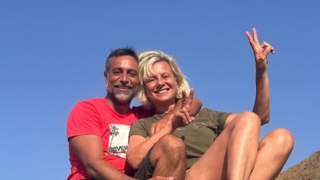Pietro Delle Piane ed Antonella Elia sui social.