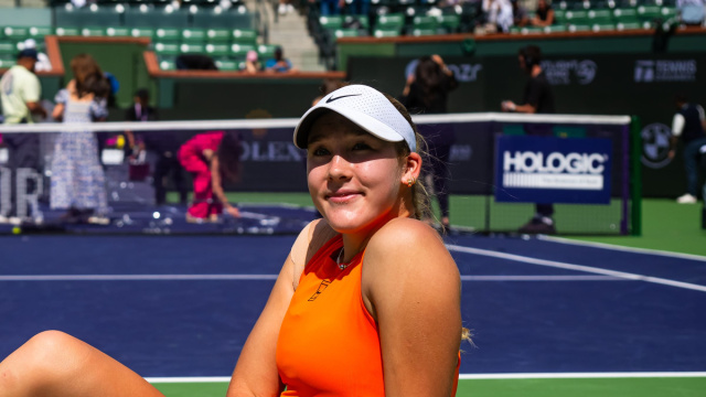 I would like to thank me': Mirra Andreeva's charming Indian Wells ... &copy; Creative Commons