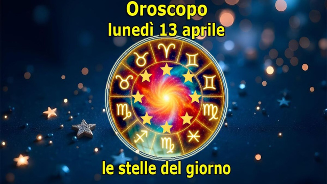 Locandina per l'oroscopo di luned&igrave; 13 aprile 2026 - &copy; Pixabay IA.
