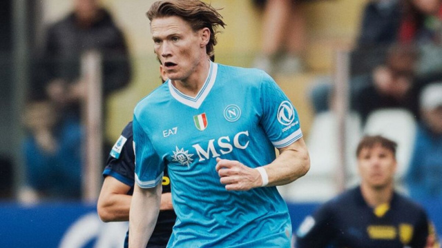 Scott McTominay, centrocampista del Napoli. Foto &copy; X Napoli
