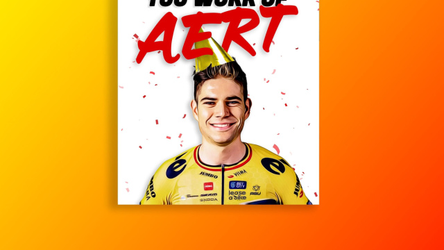 Wout Van Aert Birthday Cycling Card - 'happy Birthday You Work of ... &copy; Creative Commons