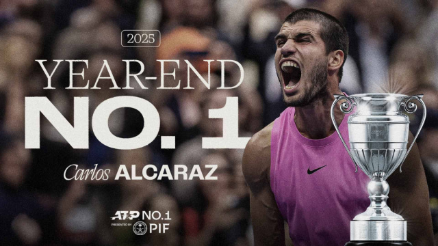 carlos-alcaraz-clinches-year-end-no-1-2025  Nitto ATP Finals  Tennis &copy; Creative Commons