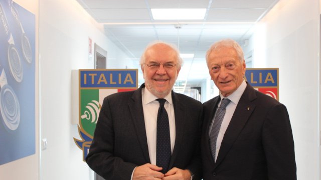 Il Presidente del CONI Luciano Buonfiglio in visita agli uffici ... &copy; Creative Commons