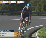 Filippo Zana al Giro di Sardegna - &copy; Screenshot Eurosport