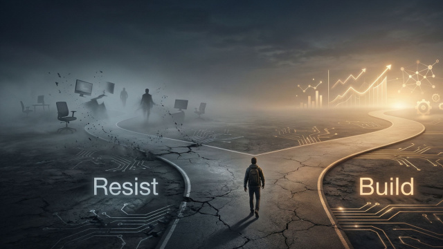 Survivor's Guilt: Processing Through AI Layoffs  AI with Zach &copy; Creative Commons