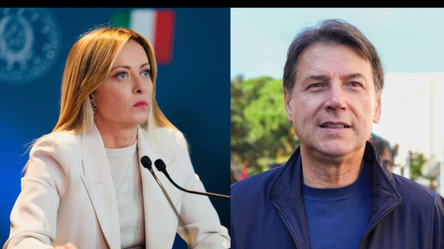 Giorgia Meloni e Giuseppe Conte (&copy; Facebook)