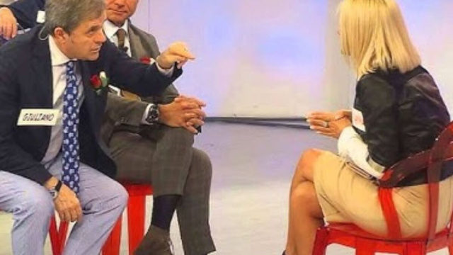 Giuliano Giuliani e Gemma Galgani al trono over di Uomini e donne. Mediasetplay