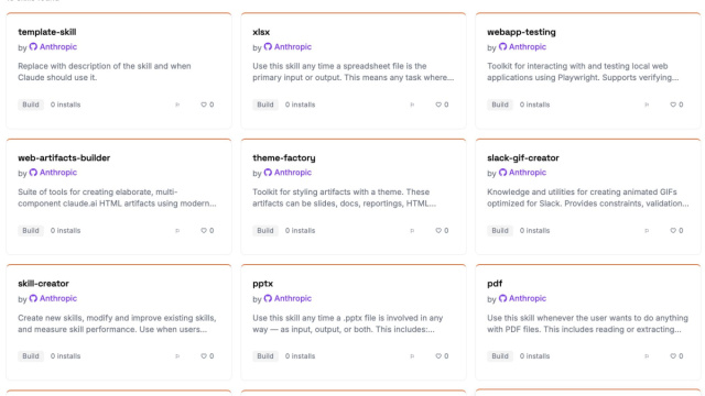 Ho usato Claude Code per creare skills-hub.ai, un catalogo ... &copy; Creative Commons