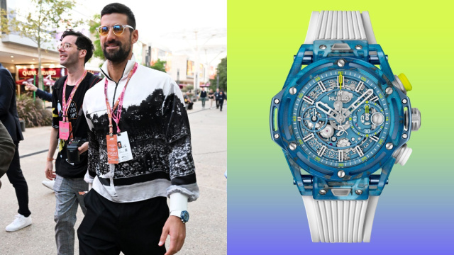 Novak Djokovic ha sfoggiato un orologio realizzato con le sue ... &copy; Creative Commons