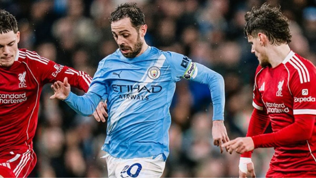 Bernardo Silva, centrocampista del Manchester City. Foto &copy; Manchester City