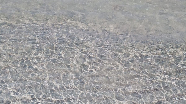 A Gallipoli un mare da favola sotto il sole d'Aprile
