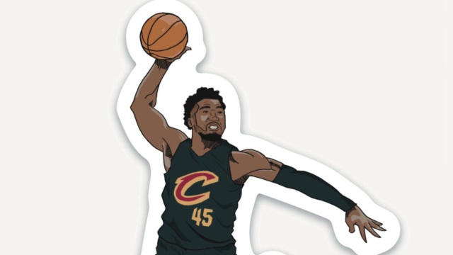 Donovan Mitchell Sticker Cavs (City Edition Cleveland Cavaliers ... &copy; Creative Commons