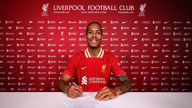 Virgil van Dijk firma un nuovo contratto con il Liverpool FC ... &copy; Creative Commons